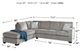 Signature Design by Ashley® Altari 2-Piece Alloy Left-Arm Facing Chaise Sectional-1