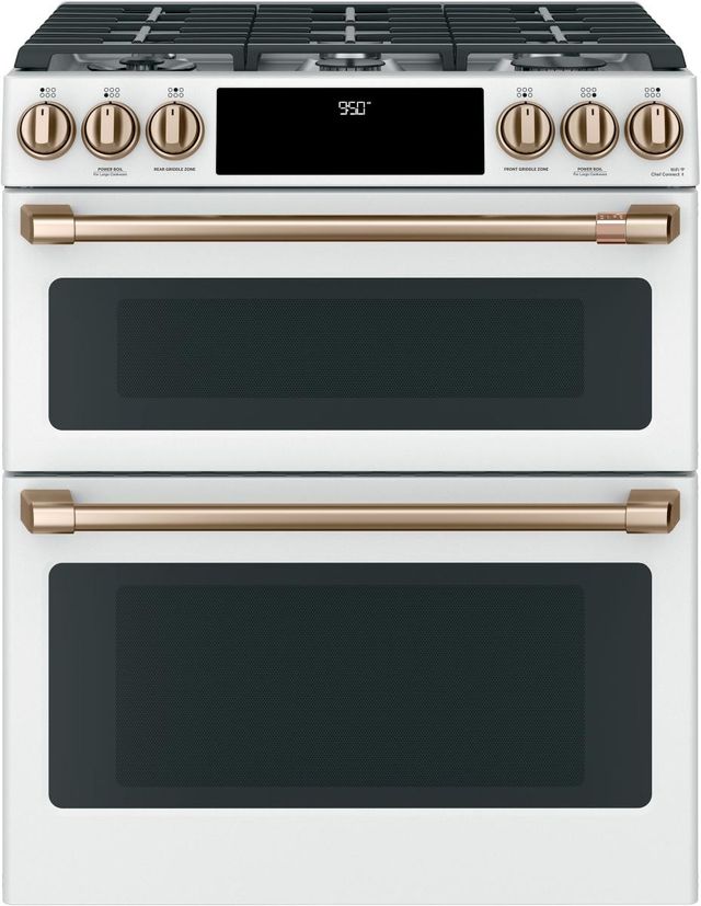 Café™ Brushed Bronze Front Control Gas Knobs and Handle Kit-1