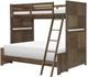 Legacy Kids Teen Summer Camp Brown Twin/Full Bunk Bed-5