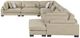 Homelegance® Tinley 6-Piece Brown Modular Sectional and Chaise-3