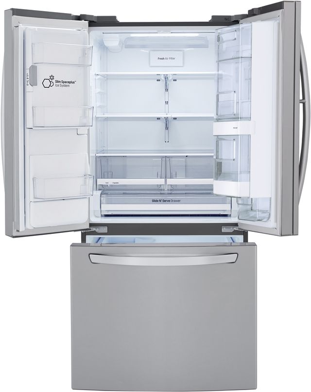 LG 24.5 Cu. Ft. PrintProof™ Stainless Steel French Door Refrigerator-3