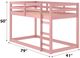 ACME Furniture Gaston II Pink Youth Twin Loft Bed-2