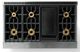 Viking® 7 Series 48" Cast Black Pro Style Dual Fuel Range with 12" Griddle-4