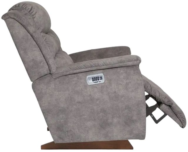 La-Z-Boy® Redwood Charcoal Power Rocking Recliner with Headrest and Lumbar-3