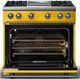 Viking® 5 Series 36" Daffodil Pro Style Gas (LP) Range with Polished Chrome Trim-1