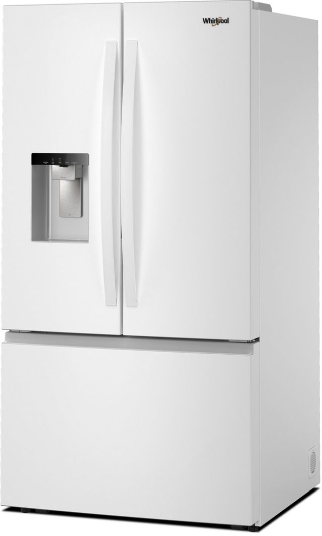 Whirlpool® 36" 29.6 Cu. Ft. White French Door Refrigerator with In-Door Water Dispenser and Ice Maker-3