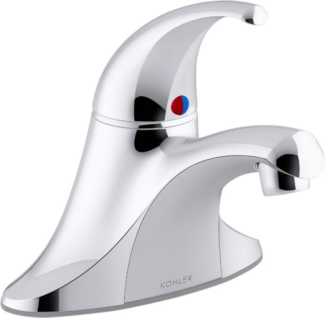 KOHLER® Coralais® Polished Chrome Single-Handle Centerset Lavatory Faucet-0