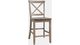 Jofran Inc. Simplicity Eastern Tides Bisque Stool-1