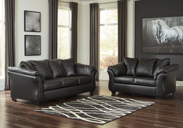 Signature Design by Ashley® Betrillo 2-Piece Black Living Room Set-3