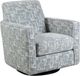 Fusion Furniture Doc Fossil Fillmore Chambray Swivel Glider Chair-0