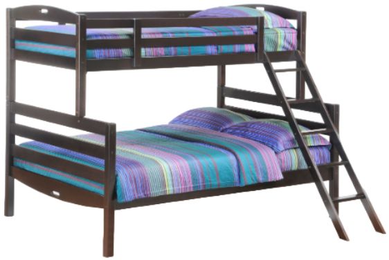 Night & Day Furniture™ Zest Bedroom Sesame Dark Chocolate Twin over Full Bunk Bed-0