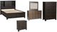 Liberty Furniture Thornwood Hills 5-Piece Rock Beaten Brown Queen Bookcase Bedroom Set-0