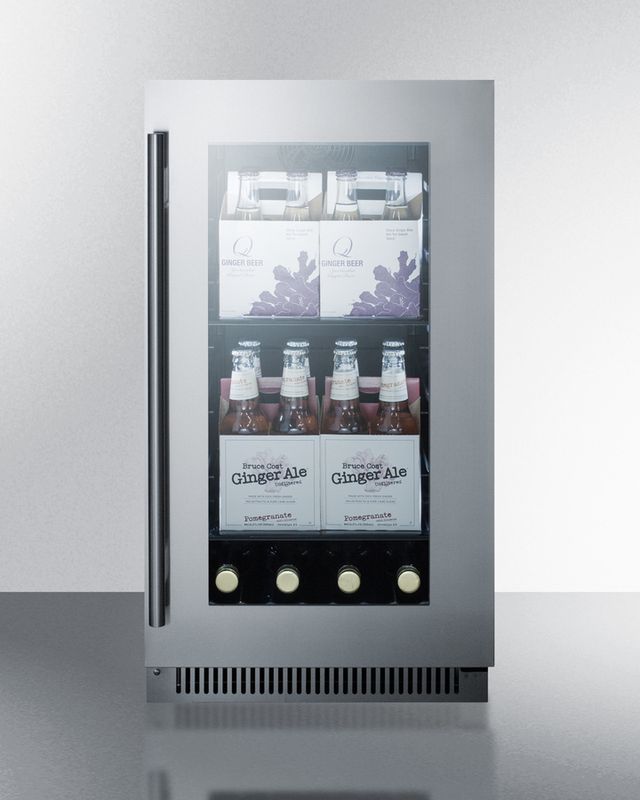 Summit® Classic 2.9 Cu. Ft. Stainless Steel Beverage Center-2