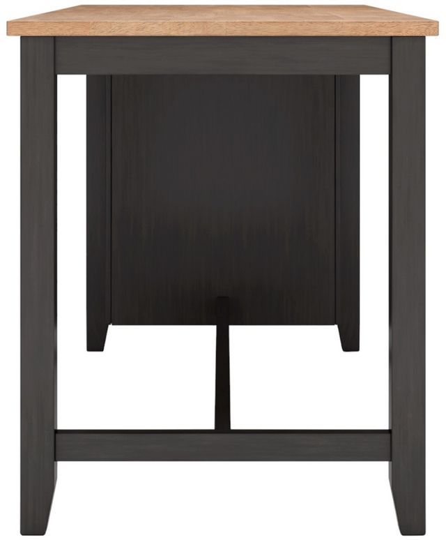 Signature Design by Ashley® Gesthaven Natural Counter Height Dining Table with Dark Brown Base-4