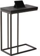 Monarch Specialties Inc. Espresso Bronze Metal Accent Table-0