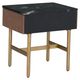 Fairfield® Dimitri Kafe End Table with Galaxy Black Marble Top-3