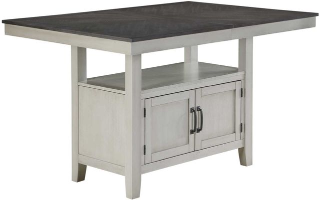Steve Silver Co. Hyland Charcoal Counter Dining Table with Stone Gray Base-0