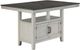 Steve Silver Co. Hyland Charcoal Counter Dining Table with Stone Gray Base-0