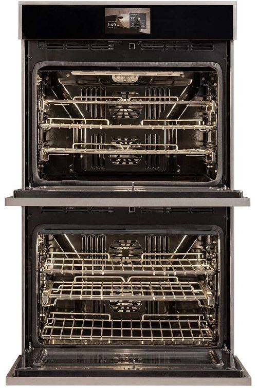 Monogram® Minimalist 30" Stainless Steel Double Electric Wall Oven with In-Oven Camera-1