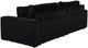 Coaster® Jacana Black Corduroy Upholstered Dual Power Chaise Sofa-4