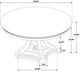 Coaster® Ridgewell Dark Oak Pedestal Dining Table-2
