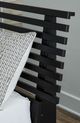 Signature Design by Ashley® Danziar Matte Black King Slat Headboard-1