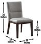 Steve Silver Co. Amalie Camel/Walnut Dining Side Chair-2
