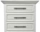 Million Dollar Rustic Coliseo Frosted White/Gold Chest with Hardware-1