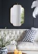A & B Home Adaline Gold Wall Mirror-4