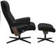 Stressless® by Ekornes® Customizable View Small Manual Recliner and Ottoman with Cross Base-2