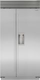 Sub-Zero® Classic Series 42" 24.0 Cu. Ft. Stainless Steel Built In Side-by-Side Refrigerator/Freezer with External Ice and Water Dispenser-0