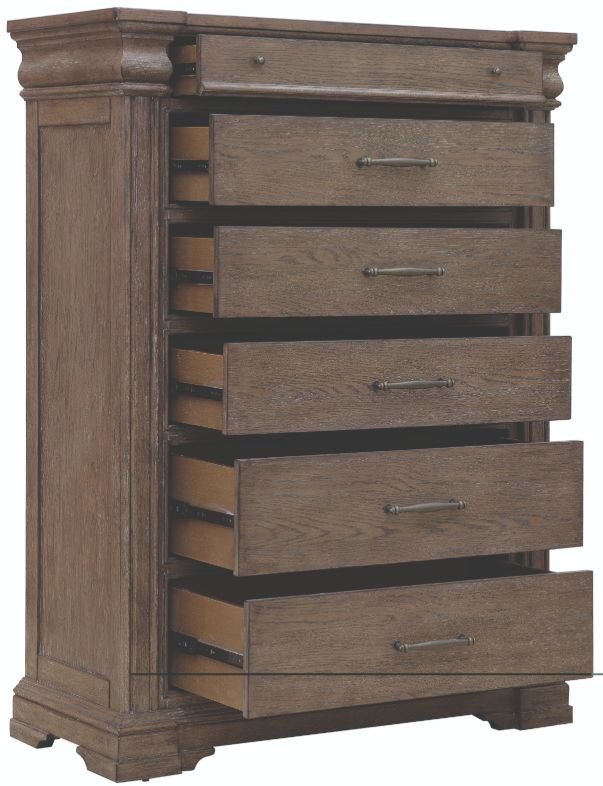 Pulaski™ Hickory Creek Natural Bark 6-Drawer Chest-2