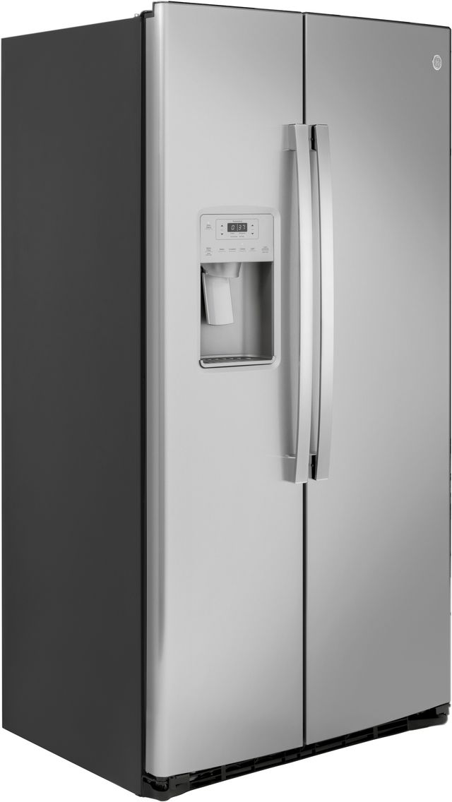 GE® 36 in. 21.8 Cu. Ft.Fingerprint Resistant Stainless Steel Counter Depth Side-By-Side Refrigerator-3