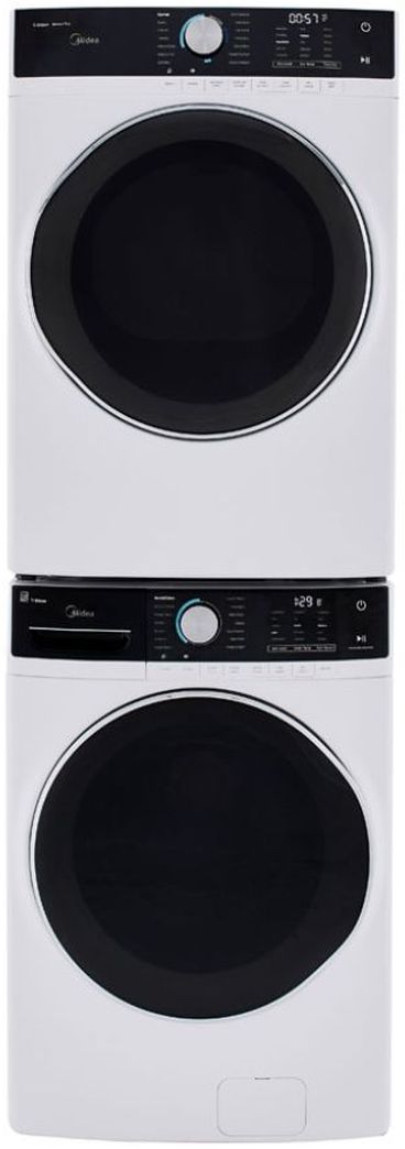 Midea® 8.0 Cu. Ft. White Front Load Gas Dryer-2
