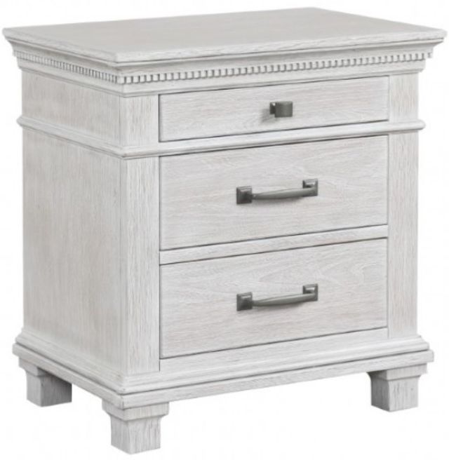 Furniture of America® Swanley Weathered Gray Nightstand-0