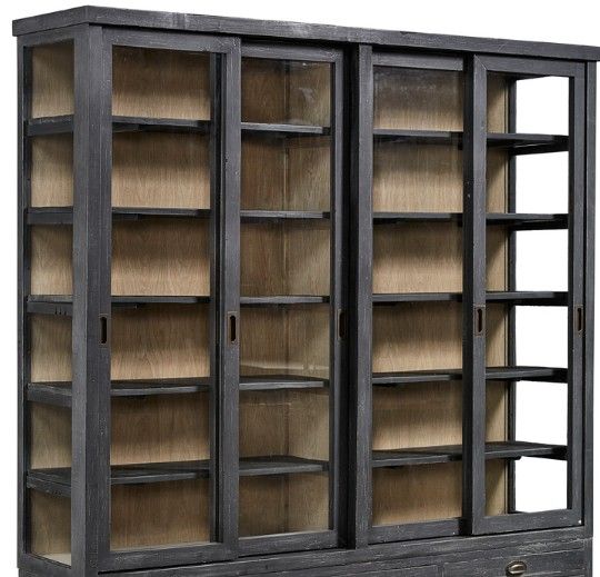 Furniture Classics Balmoral Charcoal Display Cabinet-1