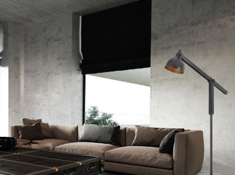 Cal® Lighting & Accessories Latina Dark Bronze Floor Lamp-1