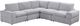 Primo International™ Momento Light Gray 5-Piece Modular Corner Sofa-0