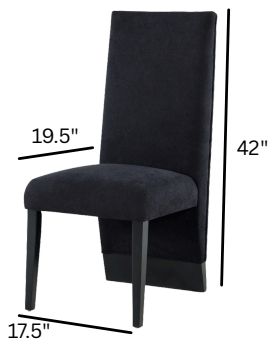 Global Furniture USA D12 7-Piece Black/White Dining Set-2