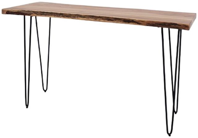 Jofran Inc. Nature's Edge Natural Sofa Table with Black Base-2