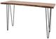 Jofran Inc. Nature's Edge Natural Sofa Table with Black Base-2