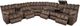 Franklin™ Brayden 3-Piece Alibaba Umber L-Shape Manual Reclining Sectional-1