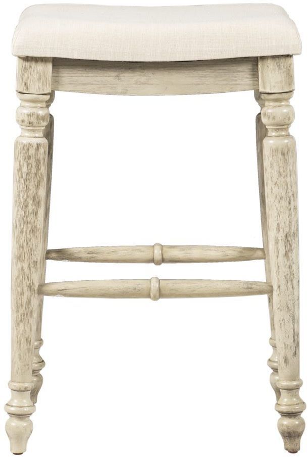 Linon Marino Antique White Bar Stool-2