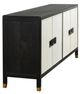 StyleCraft Satin Black/White Sideboard-1