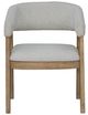 Parker House® Escape Glazed Natural Oak/Mirage Mist Barrel Back Dining Arm Chair-3