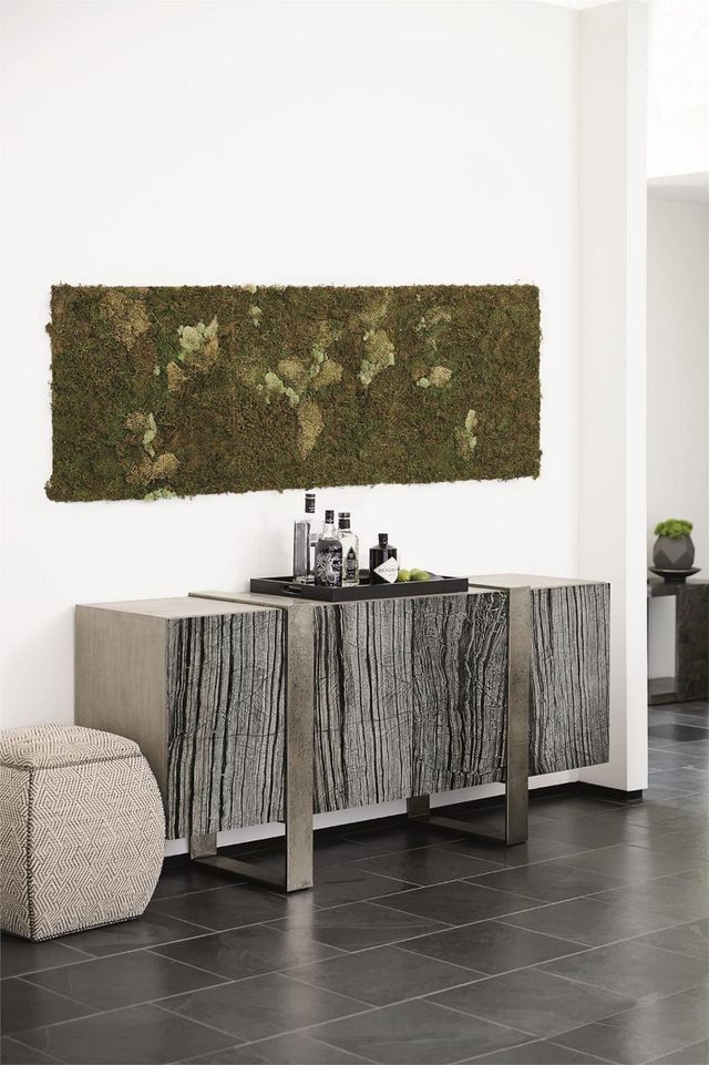 Bernhardt Linea Black Forest/Cerused Greige Entertainment Credenza-1