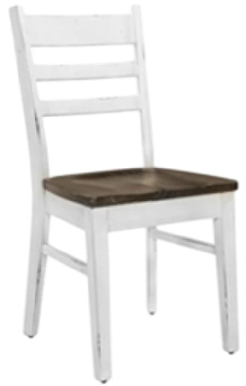 American Wholesale Furniture Chariot House European Cottage Ladder Back Dining Chair-0