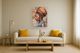 Classy Living Captivating Golden Dusk: Regal Profile Portrait Wall Art-1