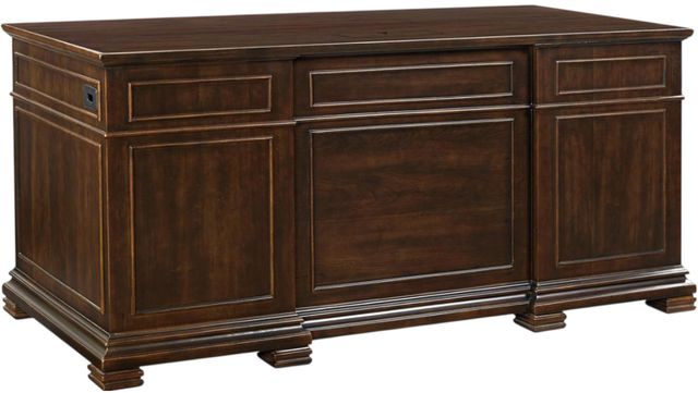 aspenhome® Weston Brown Ale 66" Executive Desk-0