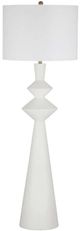 Bassett Mirror Binah Matte White Floor Lamp-0